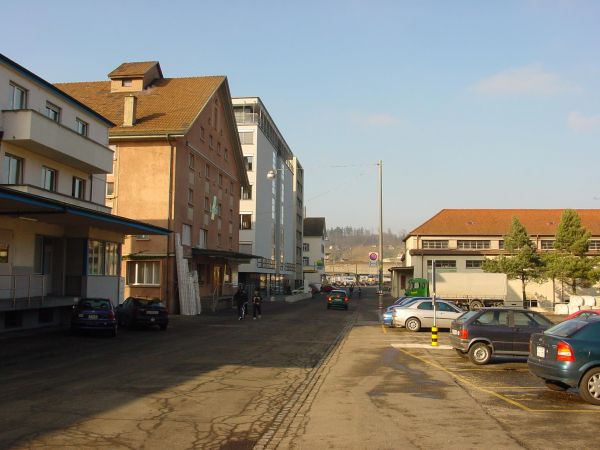 Blick Steinackerstrasse Richtung Bahnhof, ~1997